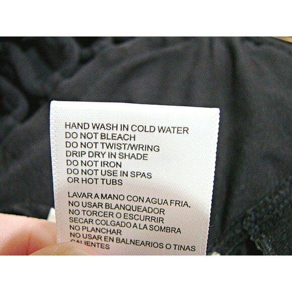 Michael Kors Womens Black One Piece Swimsuit Criss Cross Cut Out Pull On Size 6 - Picture 10 of 12